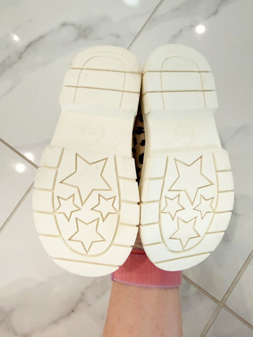 Wonder Nation Baby Girls 7 Mary Jane Chunky Strap Casual Shoes Animal Print - Picture 8 of 9